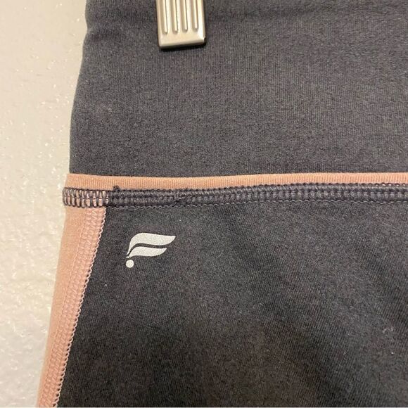 Fabletics high waisted Statement heathered pink and gray leggings yoga pants-S - Picture 4 of 13